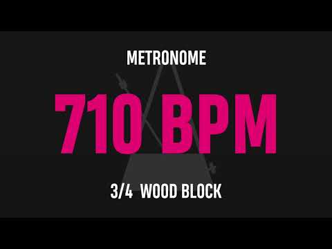 710 BPM 3/4 - Best Metronome (Sound : Wood block)