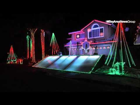 A small segment of the Phipps family Christmas light display in Livermore. They won ABC show “The Gr