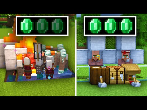 TOP 3 EMERALD Farms Minecraft 1.21!