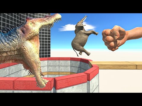 EPIC PUNCH in HOLE part 2 - Animal Revolt Battle Simulator ARBS