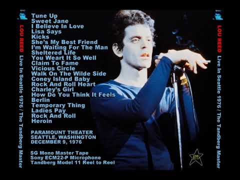 Lou Reed - 1976-12-09 - Paramount Northwest - Seattle, Wa.