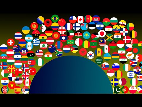 ALL COUNTRIES Marble Race Tournament in Algodoo - Who will win?