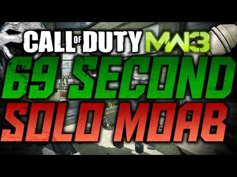 MW3: SOLO 69 SECOND MOAB!