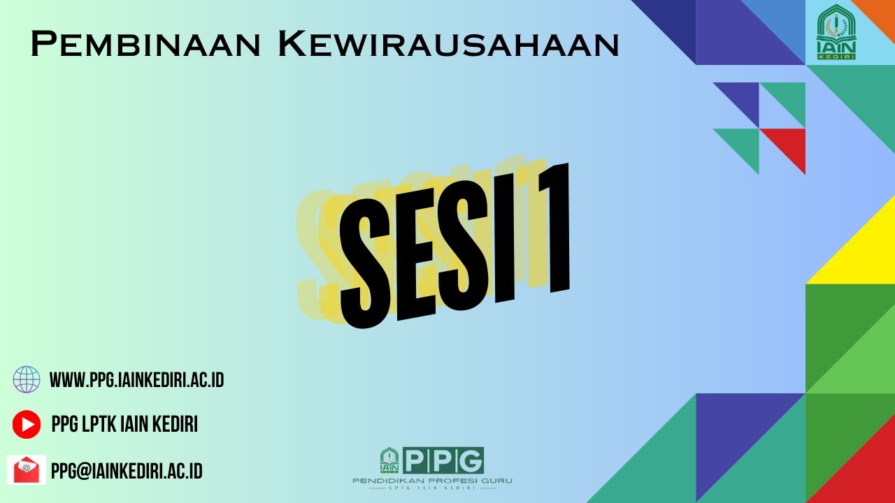 Pembinaan Kewirausahaan Sesi 1