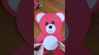 Cute and Easy Paper Teddy Bear #papercrafts #short