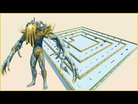 SCOURGE vs ALL UNITS - THE IMPOSSIBLE MAZE - Animal Revolt Battle Simulator ARBS #82