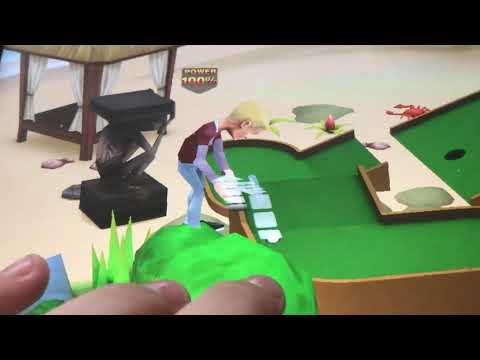 Something funny in 3D mini golf challenge