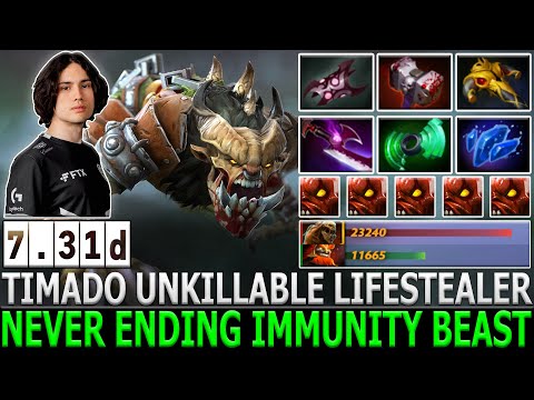 TIMADO [Lifestealer] vs Saberlight | Never Ending Immunity Unkillable Beast | Dota 2 | Highlights