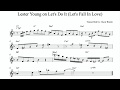 Lester Young – Let's Do It (Let's Fall In Love) (Bb) Transcription