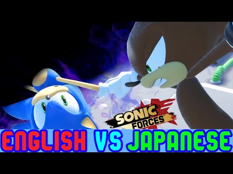 Sonic Forces Cutscene Comparison: Infinite Sent Sonic & OC Into Null Space (English VS Japanese)
