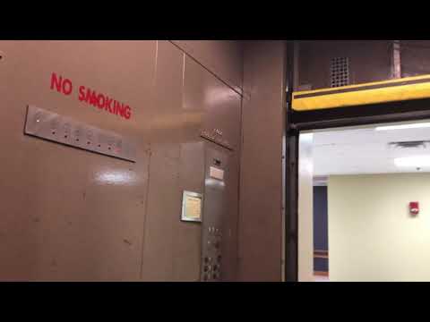 LOUD Montgomery traction freight elevator - Polsky Building - The University of Akron - OH
