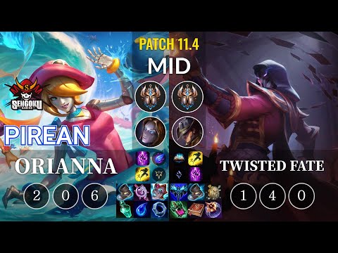 SG Pirean Orianna vs Twisted Fate Mid - KR Patch 11.4