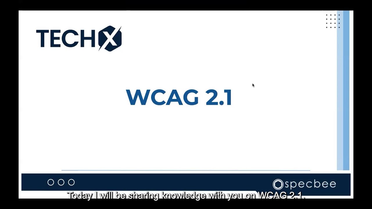 Testing #Drupal Websites for Accessibility with WCAG 2.1 | TECHX | SPECBEE