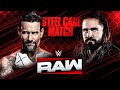 CM Punk Vs Seth Rollins Steel Cage Match Raw Hype Package