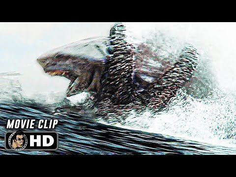 Shark Vs Kraken Fight Scene | MEG 2 THE TRENCH (2023) Action, Movie CLIP HD