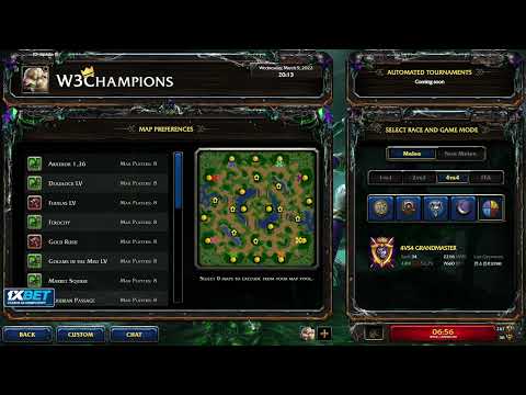 Happy's stream 9th March 2022 Battle.net - w3champions