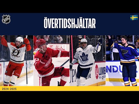 Every OT winner scored by a Swede in 2024-2025! 🇸🇪🔥🚨 Alla svenska övertidsavgöranden 2024-25!