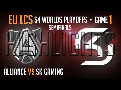 Alliance vs SK Gaming Game 1 Highlights Semifinal S4 Worlds Playoffs Summer 2014 | ALL vs SK G1