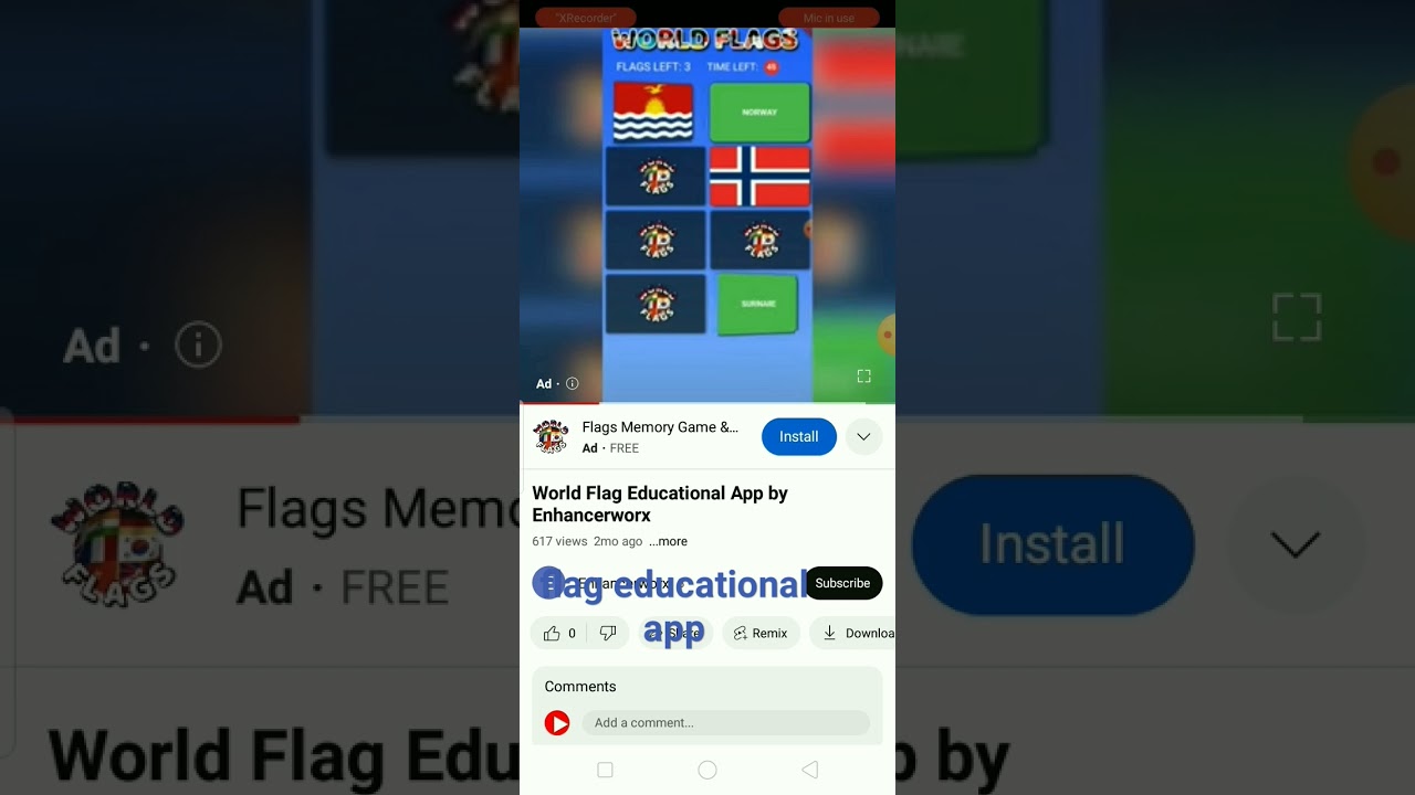 Would Flags Educational Game Download By Play /Store/Google/App#gaming #games