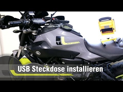 USB Steckdose installieren / anschließen   | Yamaha MT07