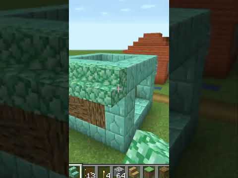 I build Small Village in Minecraft Creative mode 2023 Day 595 #shorts