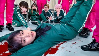 鼻毛見えてるよーw - 【イカゲーム】失敗したら死ぬ!?24時間恐怖の監禁生活が始まりました・・・【対決】오징어 게임 Squid Game