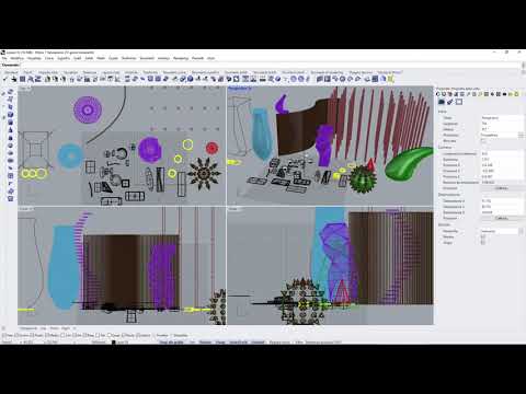 Videocorso RHINO 7 - 13 - Modellazione Poligonale o Mesh, Poligoni, Suddivisioni, Esporta, Stampa 3D