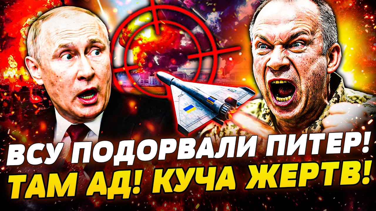 🔥ПРЯМО СЕЙЧАС! УДАР ПРЯМО ПО ПУТИНУ! МОЩНЕЙШАЯ АТАКА ПО ПЕТЕРБУРГУ! ДЕСЯТКИ 