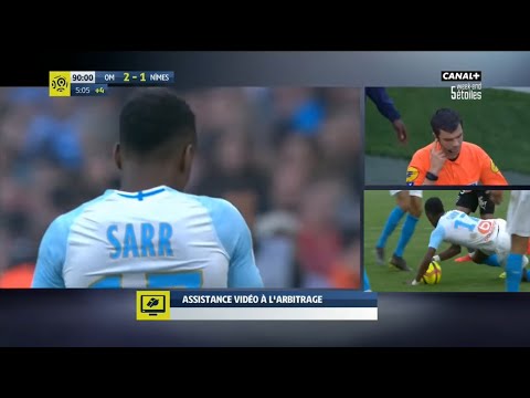 OM 2-1 Nîmes • L'incroyable main de Bouna Sarr à la dernière seconde ! (18-19) • Canal + • HD