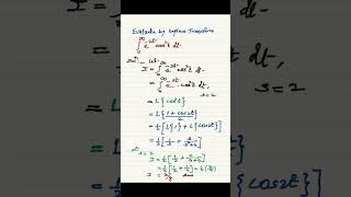 Evaluation of Integral by Laplace transform