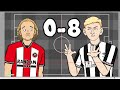 0-8! NEWCASTLE CRUSH SHEFFIELD UTD (Every Premier League Manager Reacts 23/24 #6)