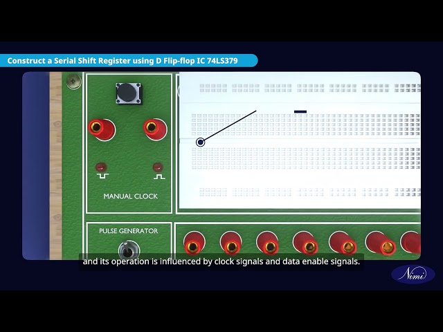 Construct a shift register using RS,D,JK flip flop and verify - Part -1
