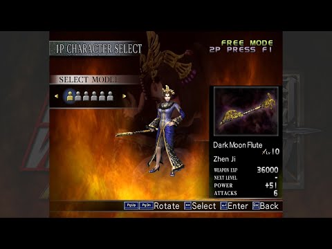 Dynasty Warriors 4 Hyper: Level 10 Weapon - Zhen Ji (Wei)