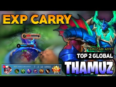 EXP LANE! Thamuz Best Build 2023 [ Thamuz Top Global Gameplay ] By TAMUZ ABI AFFET - Mobile Legends