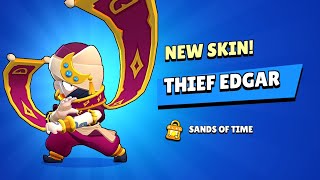 I got Thief Edgar for FREE! + 2 Another Skins! - Brawl stars