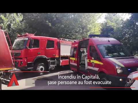 Stiri Mediafax 28 August - Incendiu în Capitală, șase persoane au fost evacuate