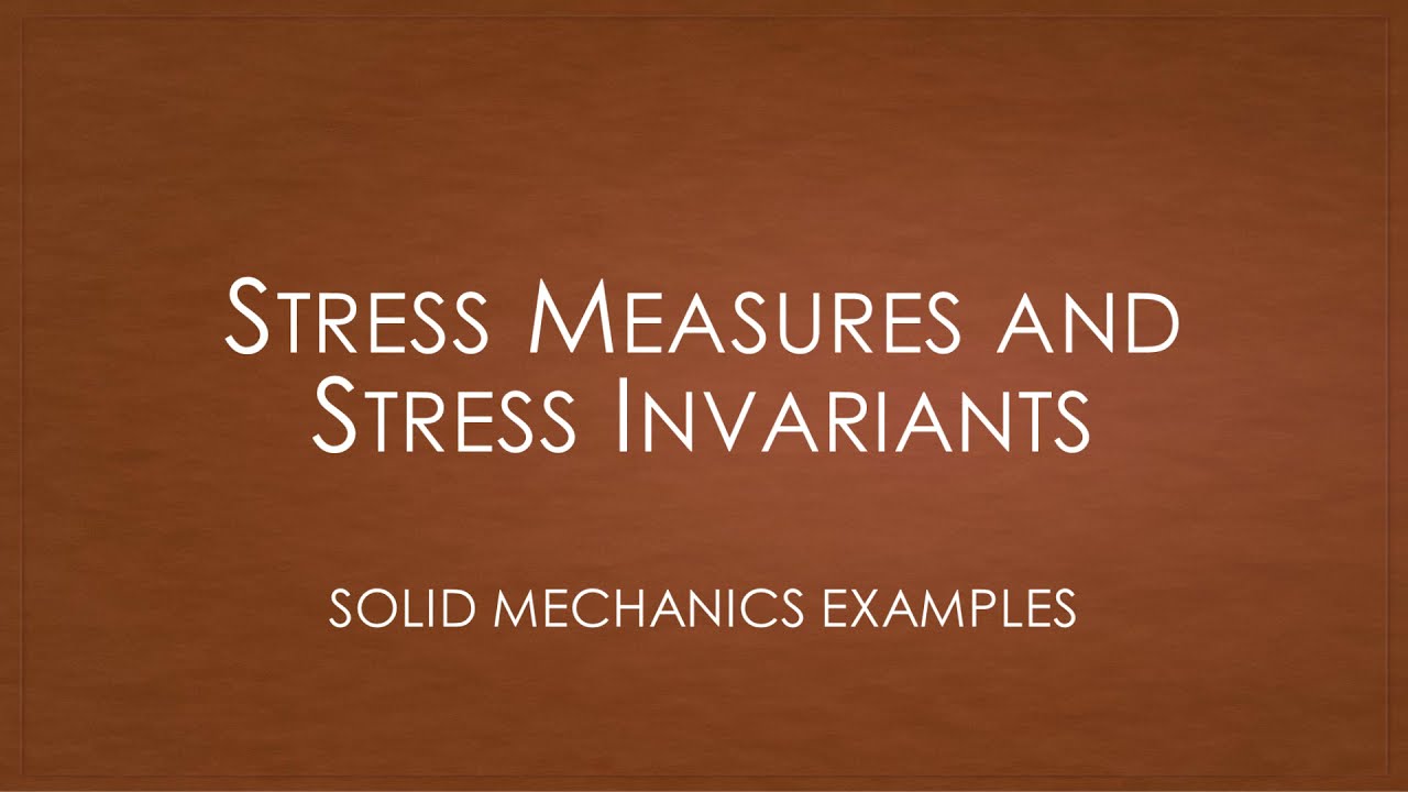 Solid Mechanics - Quiz Examples | Stress Measures (von Mises, Shear, Principal)