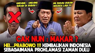 Download lagu HEY...PRABOWO!!! 'Return Indonesia to its Proclamation!' Cak Nun's Strong Message mp3