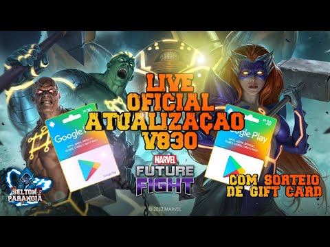 [LIVE] ATUALIZAÇÃO ATT V830 (COM SORTEIO DE GIFT CARD E CUPONS DE CRISTAIS) -  MARVEL FUTURE FIGHT