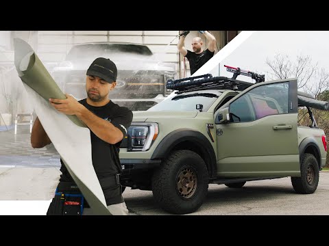 ULTIMATE Off-Road Ford F-150 TREMOR Gets Full Vinyl Color Change for SEMA (BTR Edition)