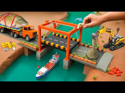 Diy Tractor Making Mini Construction of Modern Bridges Science Project | @MinMinTractor