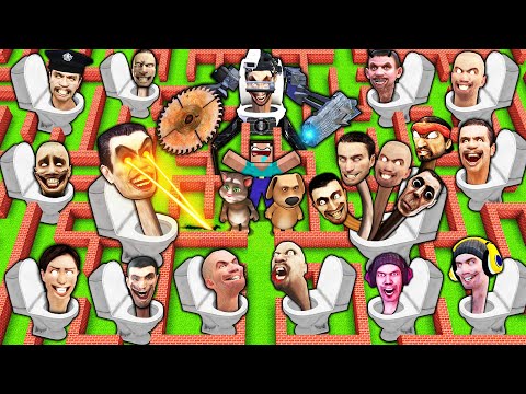 Ultimate Minecraft Cactus Survival Maze - Insane Boss Fights!
