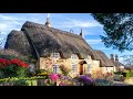 Spring Awakens Charming UK Countryside Village In Bloom With WildFlowers Cotswolds