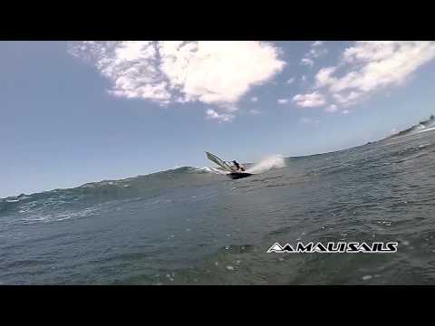 083 Slow motion wave ride from Casey Hauser on 2015 Mutant wave sail at Hookipa