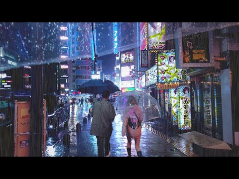 【4K】Rainy Night Walk in Tokyo Red Light District Kabukicho