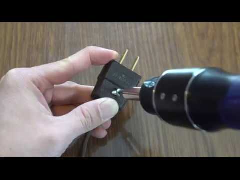 How to Fix a Broken Power Cord Plug Using the Leviton 2-prong Repair Connector