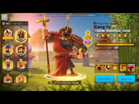 RoK171-VIP15-57.9M Power-Calvary-expertise Xiang Yu, Nevsky, Saladin, Khan, Yi Sun Sin