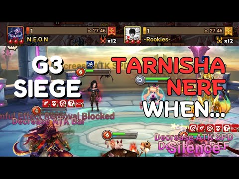 G3 SIEGE : N.E.O.N / Rookies - 3 Cleansers VS Tarnisha and This S* Still Happens... - Summoners War