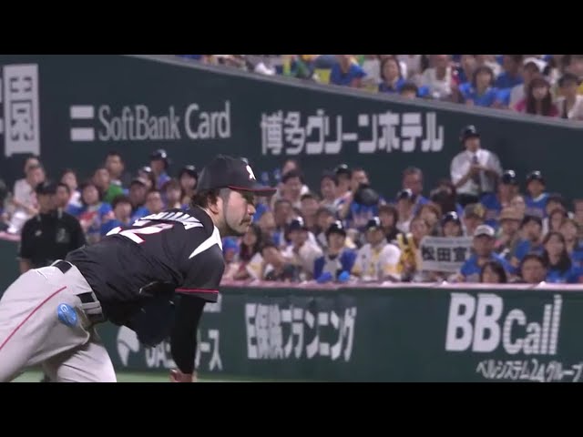 【2回裏】マリーンズ・石川 厳しいコースを突き空振り三振を奪う!! 2016/10/9 CS 1st H-M