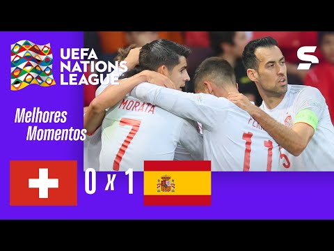 Gols e lances de Suíça x Espanha